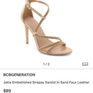 BCBGeneration Jalila Embellished Strappy Sandal